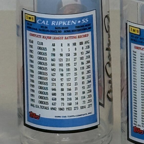 Vtg Set of 4 1993 McDonalds All Time Greatest Team MLB Baseball Card Glasses NEW - Picture 6 of 11